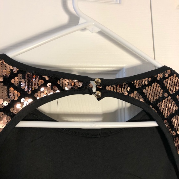 Rose Gold Diamond Seqiun Bodycon Dress NWT - Picture 7 of 9